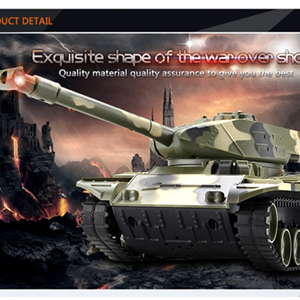 اسباب بازی ماشین کنترلی شارژی تانک سبز Remote Control BATTLE TANK مقیاس 1:32_اسباب بازی ماشین کنترلی